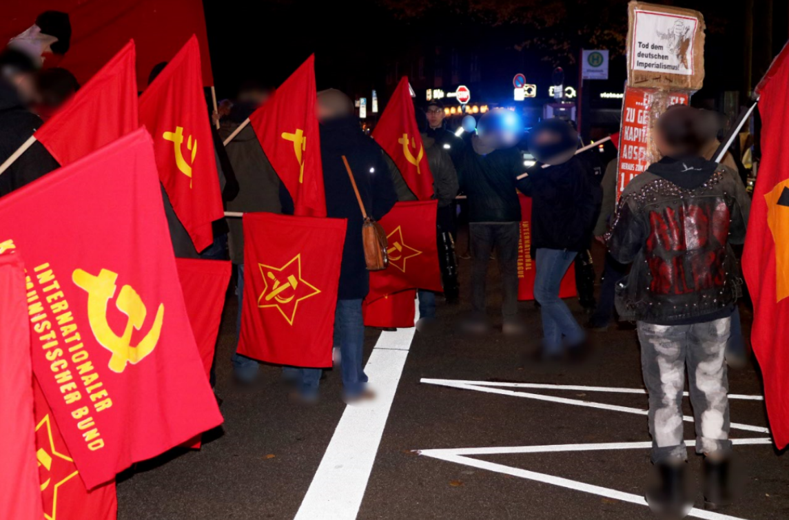 100 Jahre Hamburger Aufstand Rotes Hamburg lebt und kämpft Demonstration 7