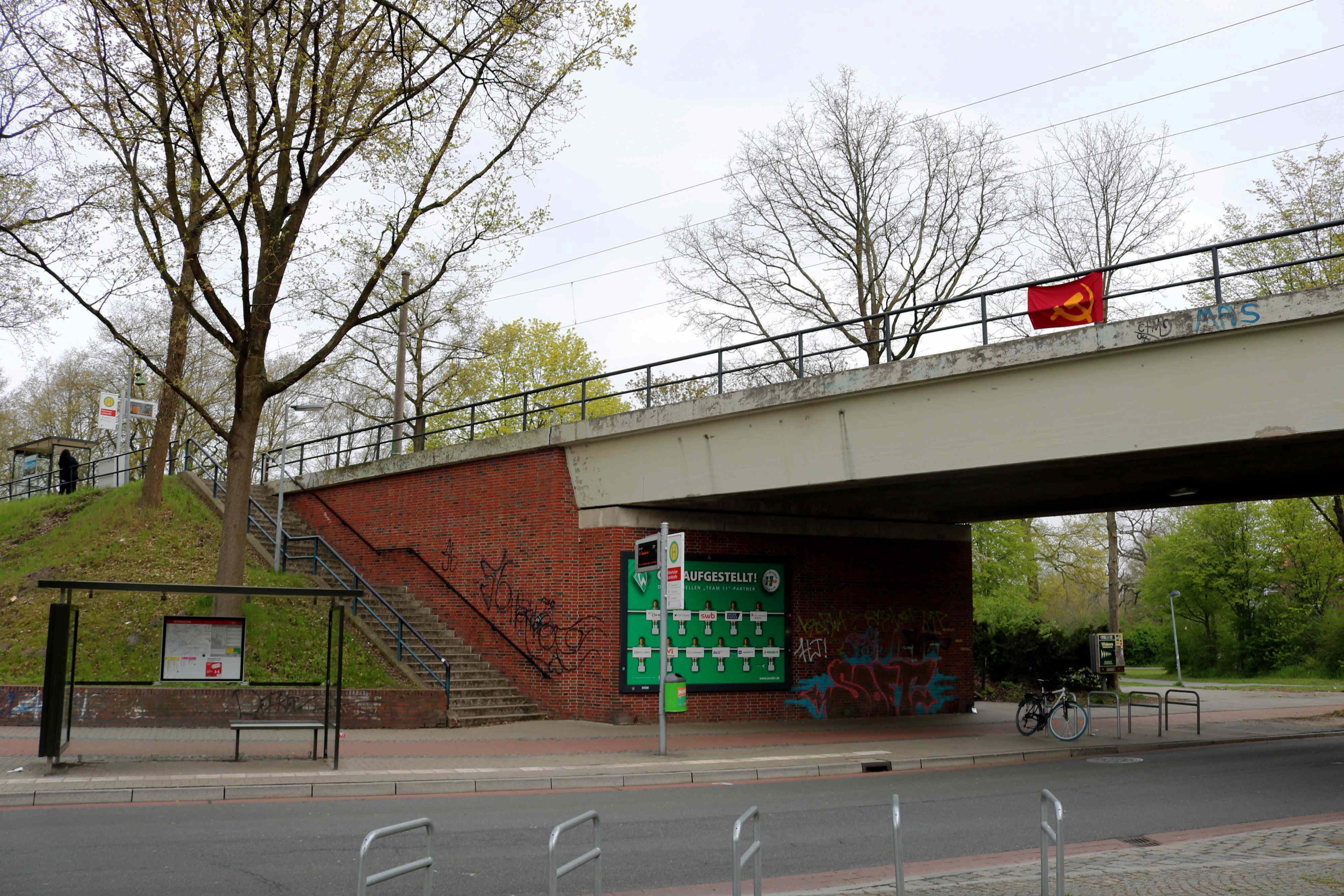 1. Mai 2021 Beflaggung Osterholz II