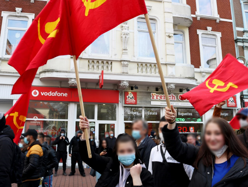 1. Mai Demonstration 2021 Bremerhaven 9