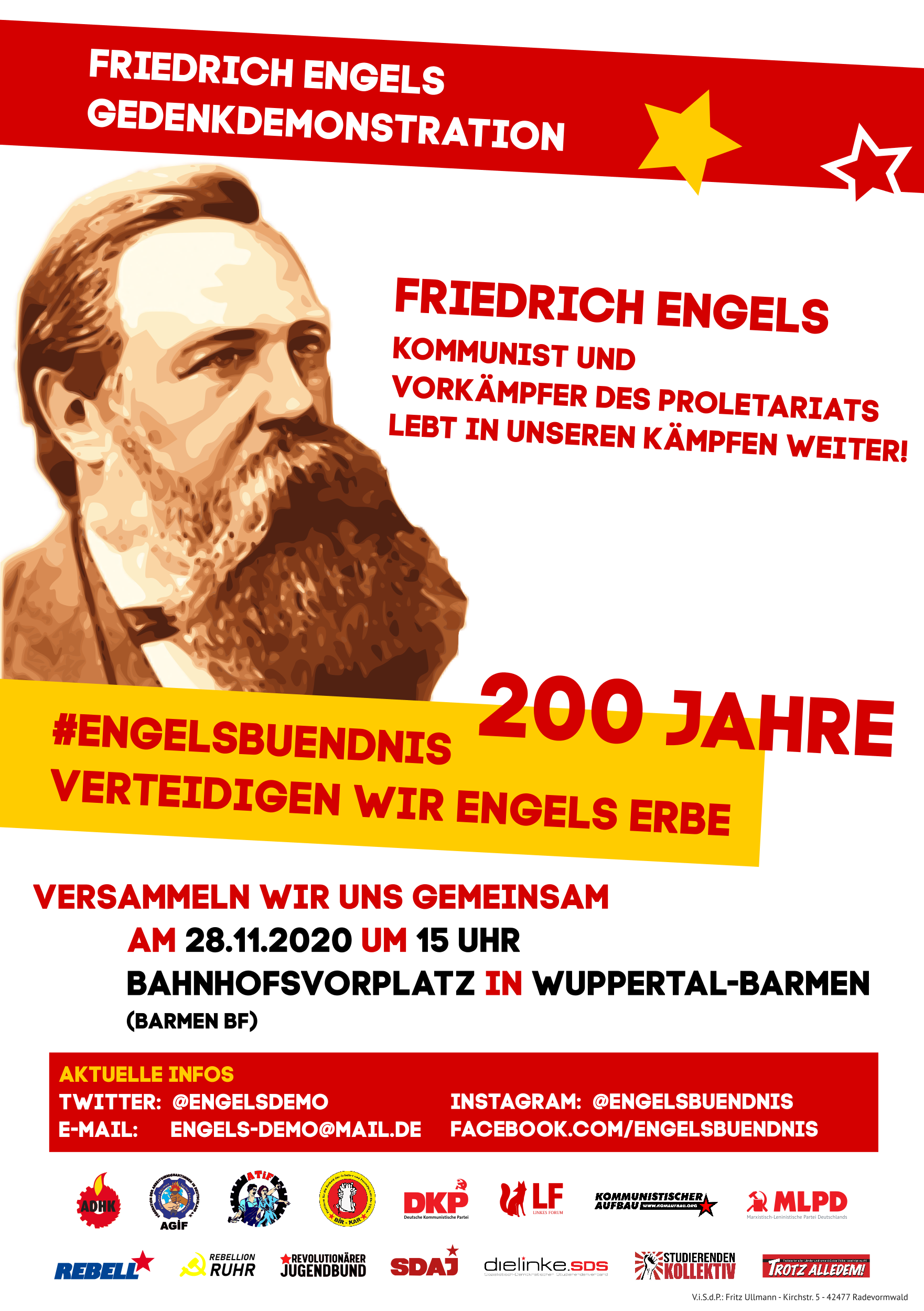 Engels Demo Plakat 2020 November 1762x2500