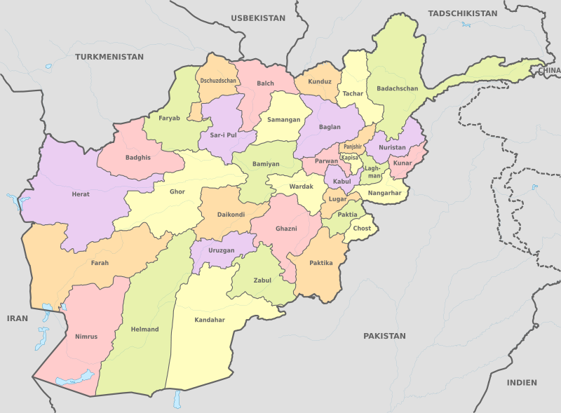 Afghanistan Karte