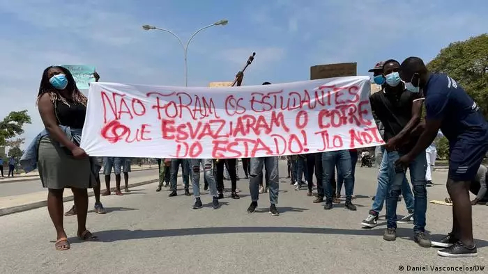 angola student protest