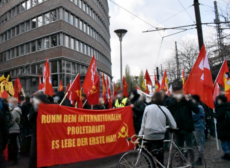 1 Mai 2021 Berlin Demonstration morgens