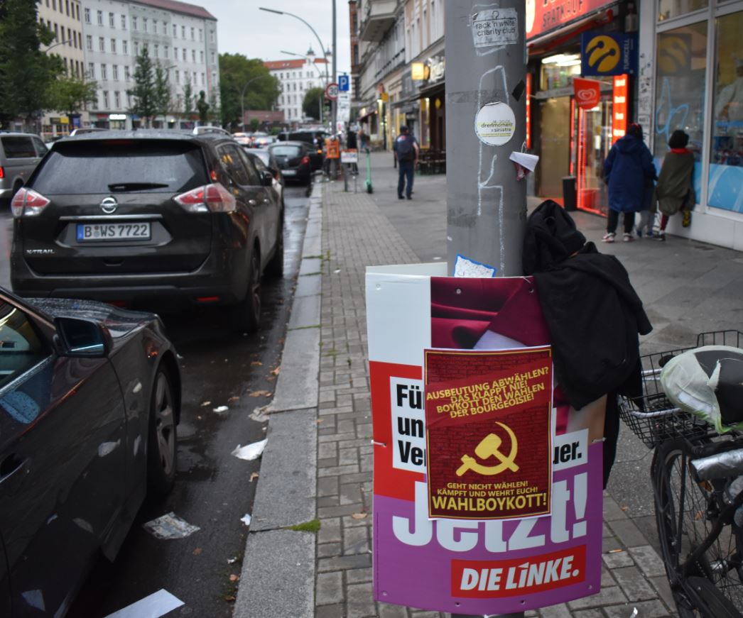 Wahlboykott Berlin 2021 Plakat Wedding 1