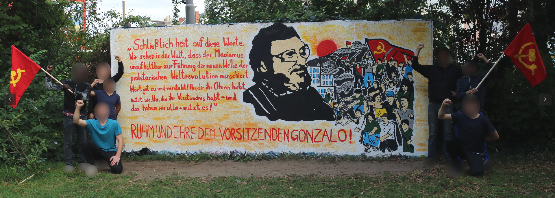 Mural Vorsitzender Gonzalo Jahrestag Rede 2023