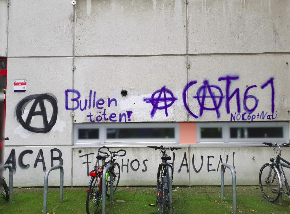 Bremen Graffiti Gymnasium Oktober 1