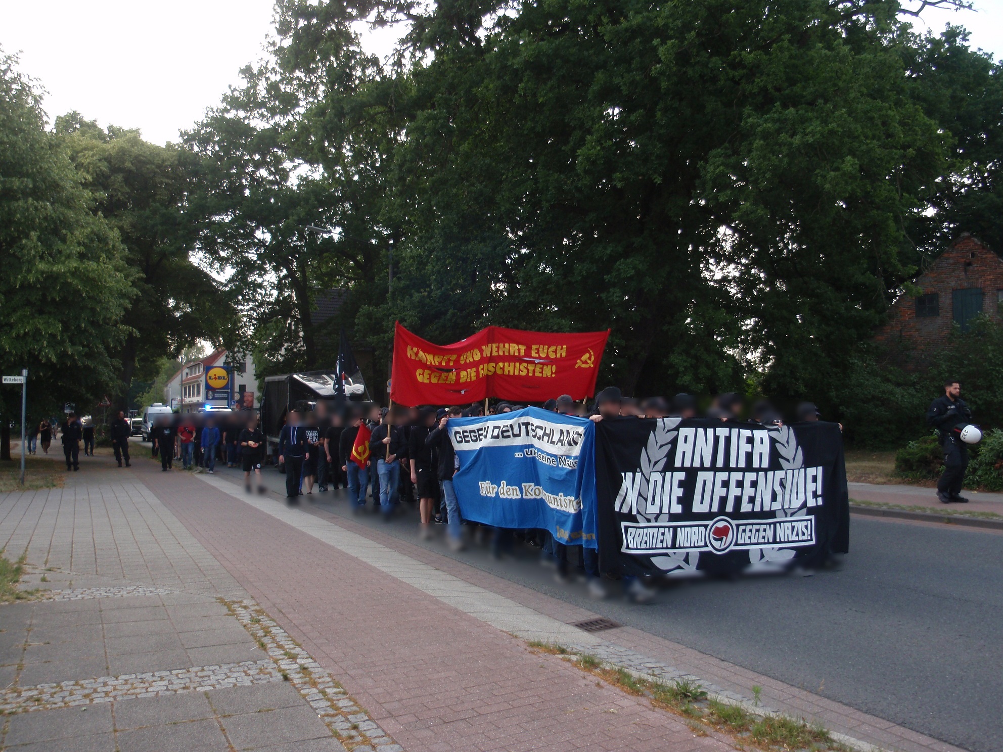 Bremen Nord antifaschistische Demonstration 1