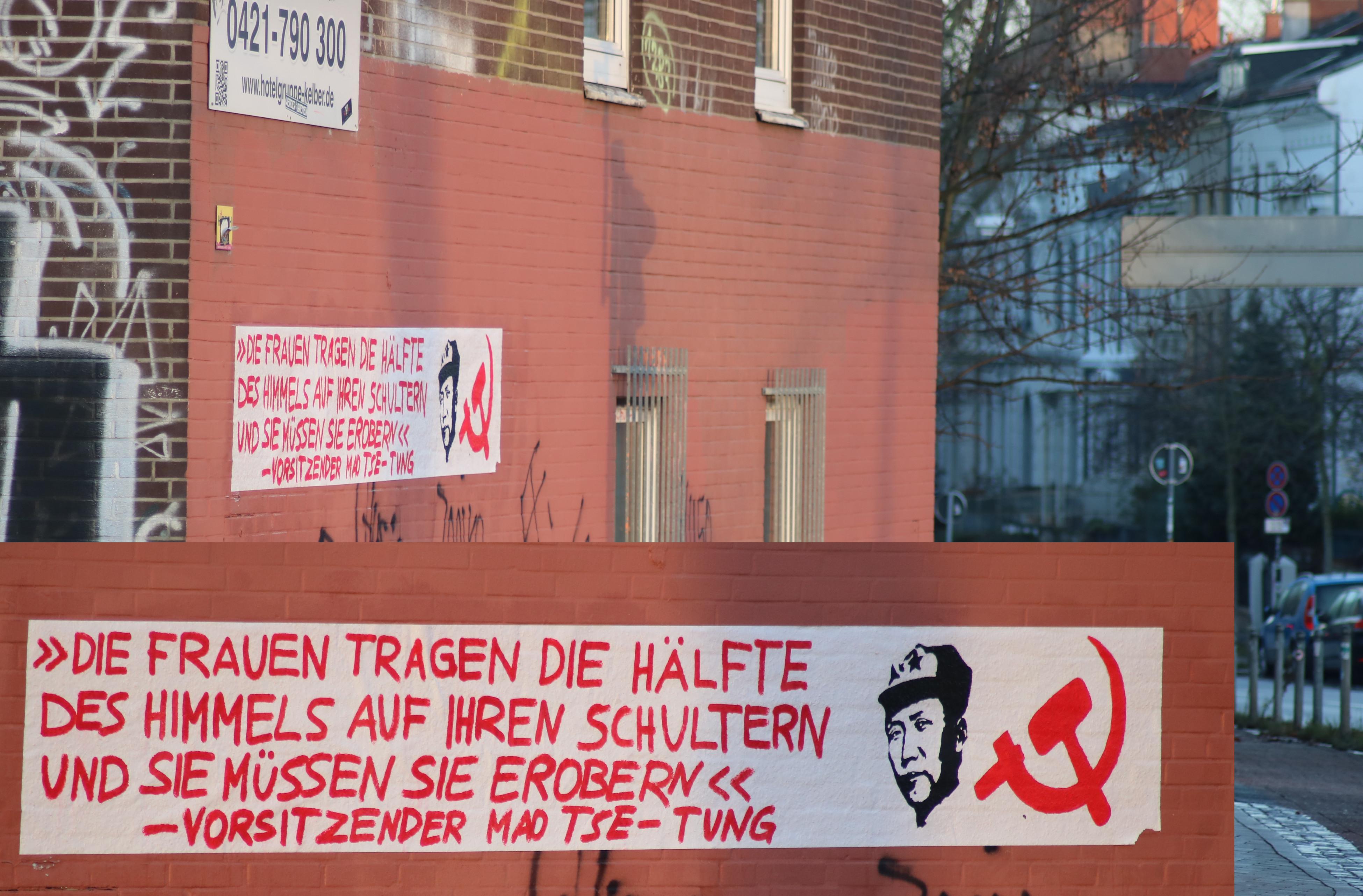 Vorsitzender Mao 129 Geburtstag Dazibao Bremen Ostertor