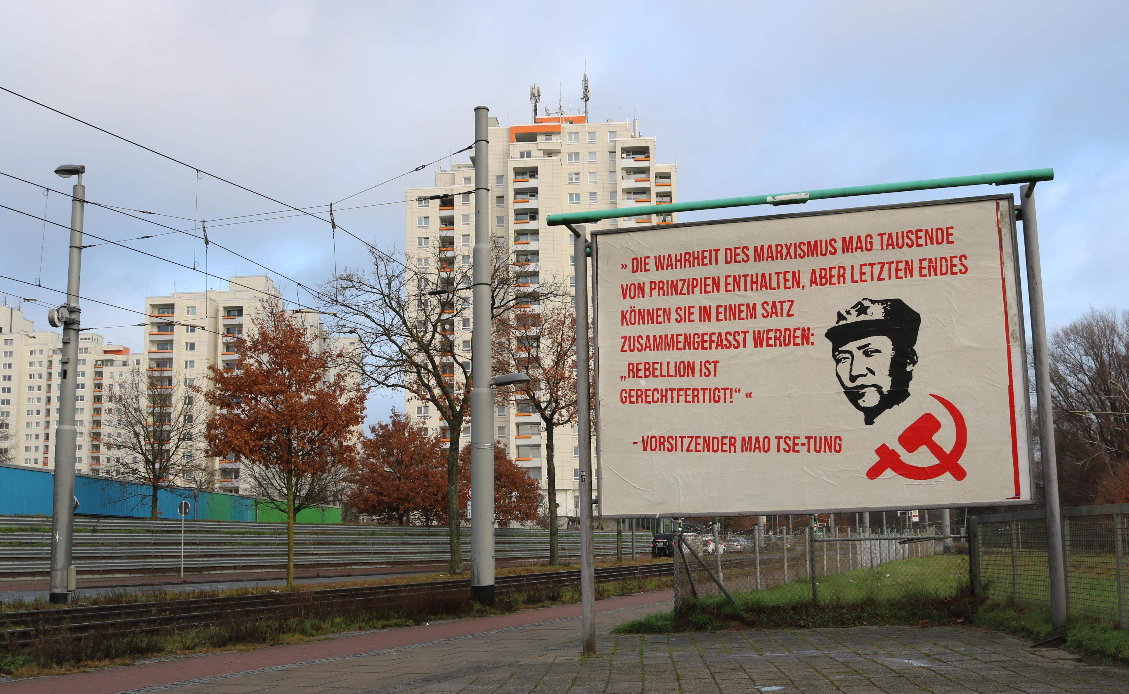 Vorsitzender Mao 129 Geburtstag Dazibao Bremen Tenever