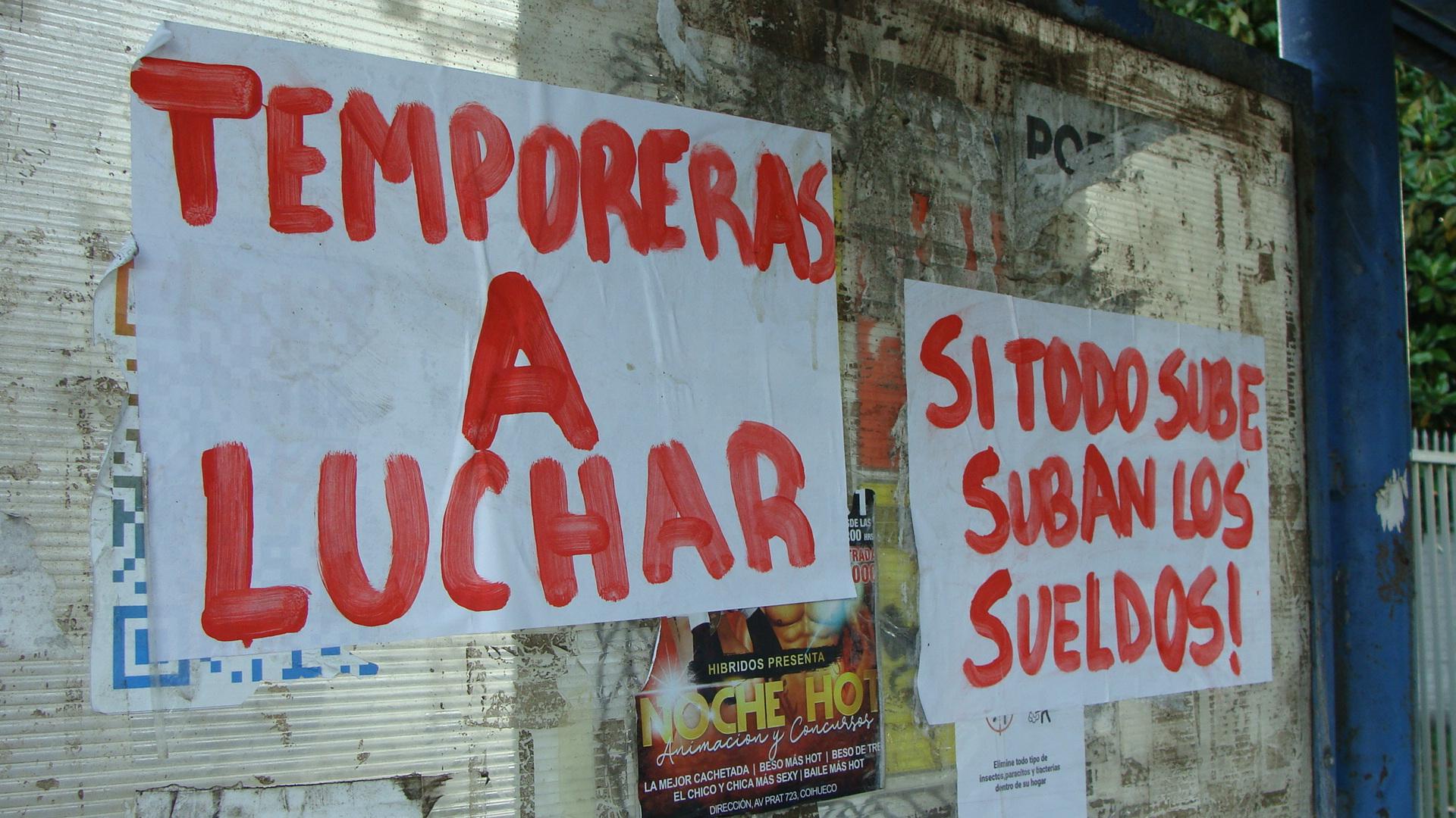 Chile Agitation der Saisonarbeiter auf dem Lande in Ñuble 2