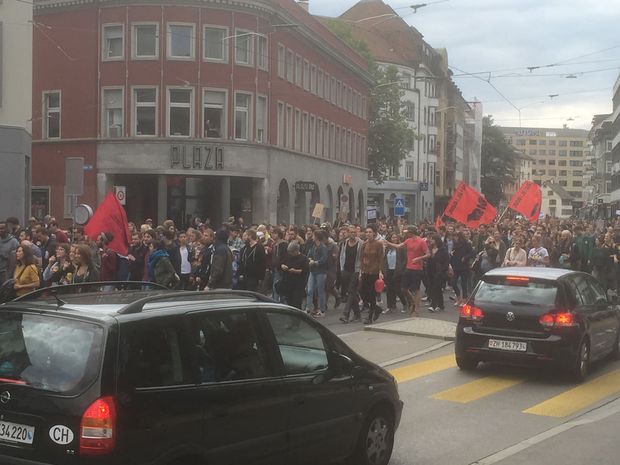 demo zuerich fluechtlinge