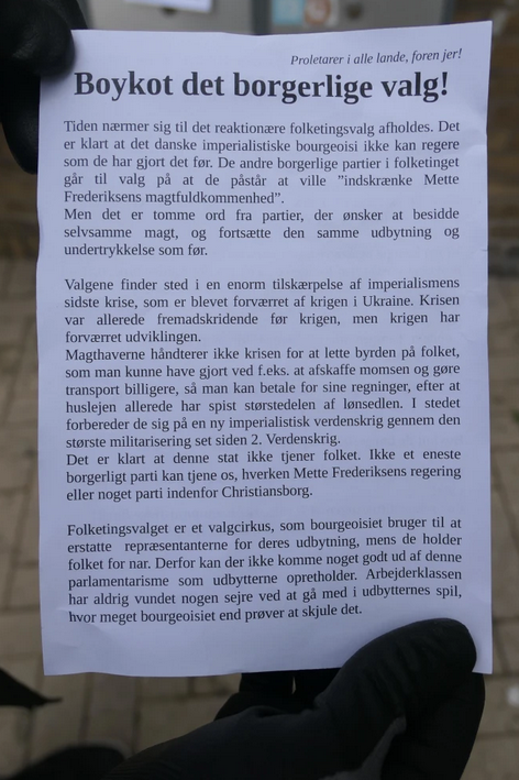 Über die Wahlboykottkampagne in Dänemark 3