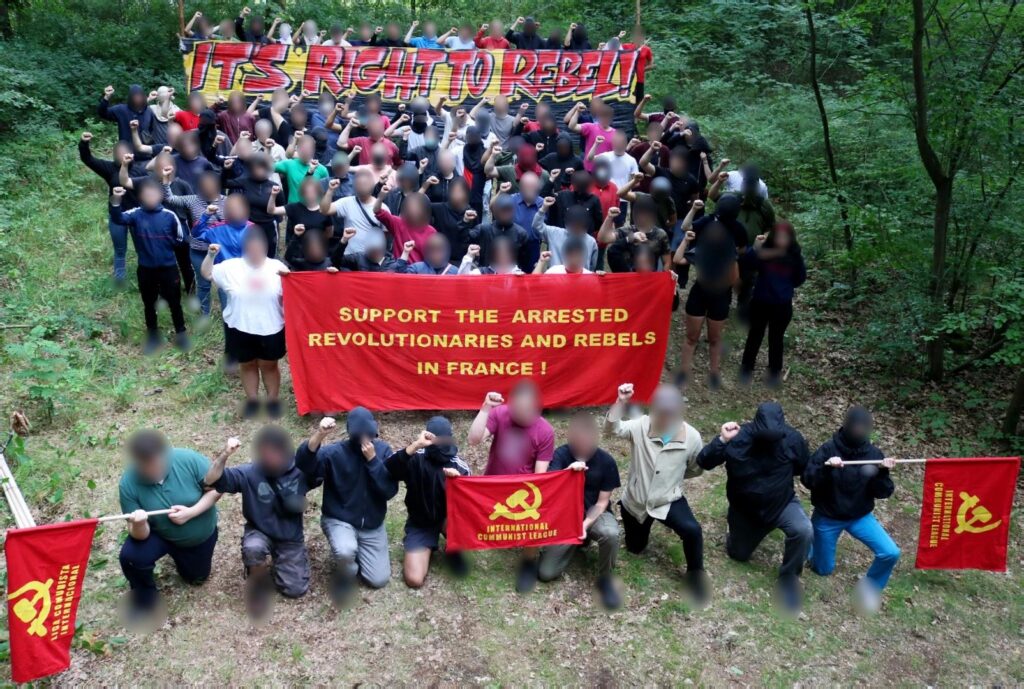 Solidarity with the arrested revolutionaries and rebels in France summercamp Denmar