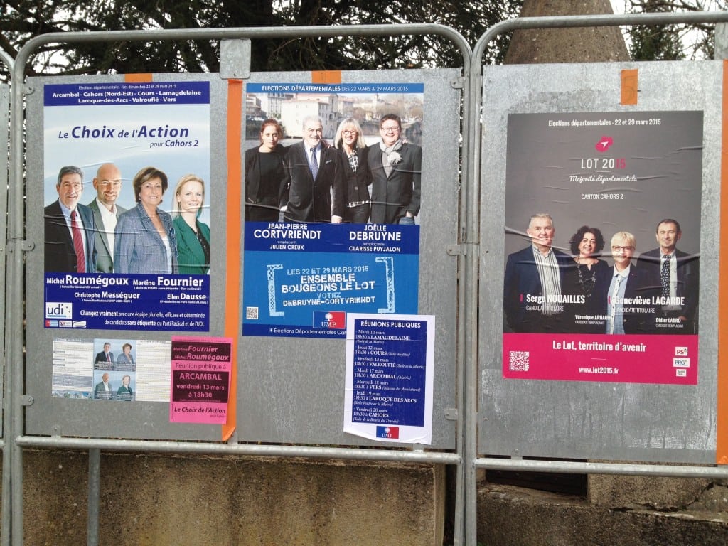 Wahlplakate Frankreich