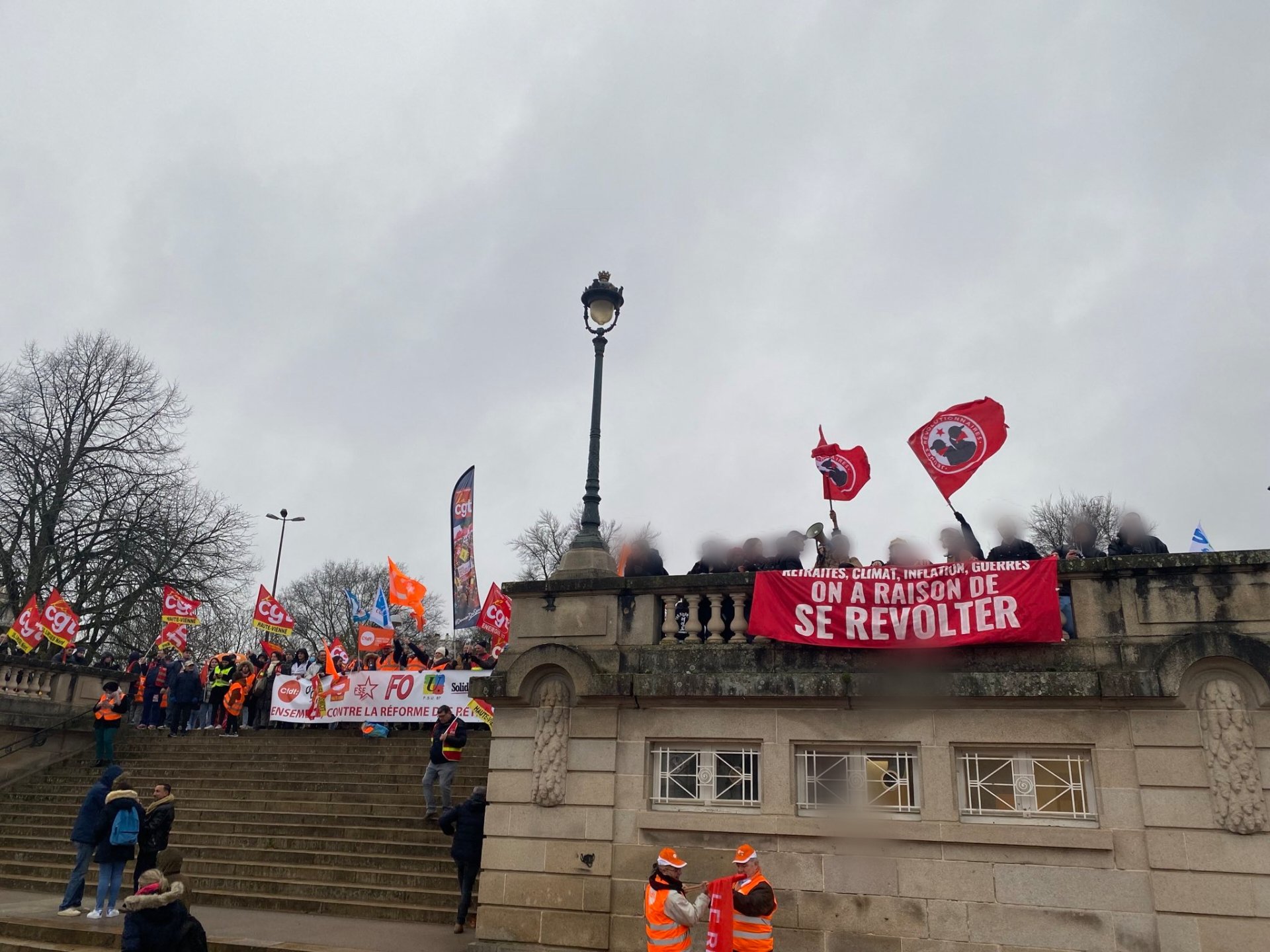 Frankreich Millionen protestieren gegen reaktionäre Rentenreform 6