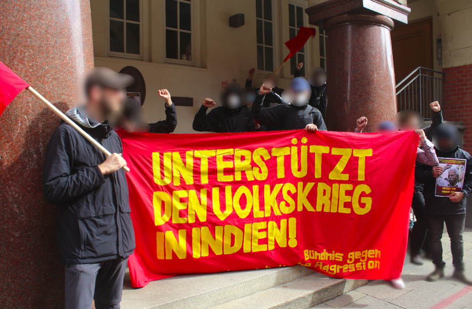 Hamburg Kundgebung zur Unterstützung des Volkskrieges in Indien am 17. September 2