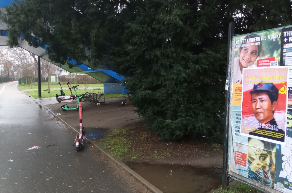 Hamburg Plakate zur Feier des 130 Jahrestages der Geburt des Vorsitzenden Mao 3