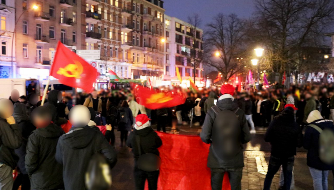 Kundgebung gegen den Interozeanischen Korridor Hamburg 2