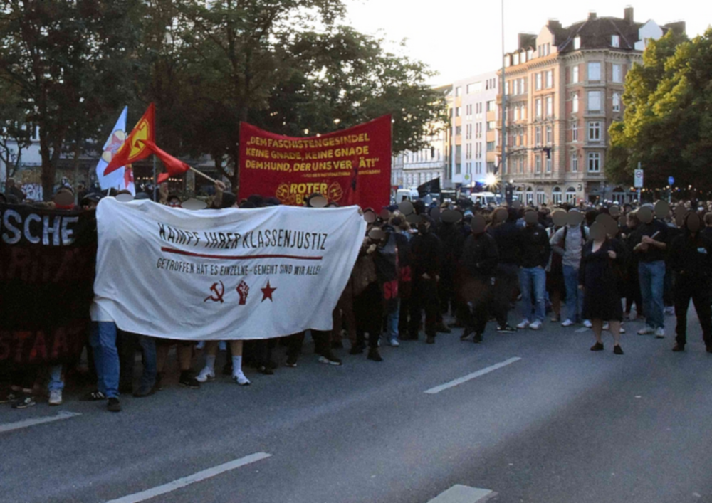 Hamburg Demonstration gegen die Verurteilungen im Antifa Ost Verfahren 2