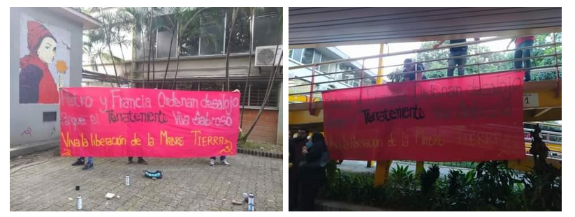 Acciones en solidaridad con la lucha por la tierra en el país 5