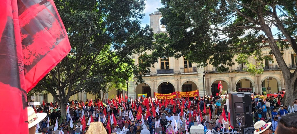 Oaxaca Bericht über den Tag des Kampfes für Gerechtigkeit Land und Freiheit 6