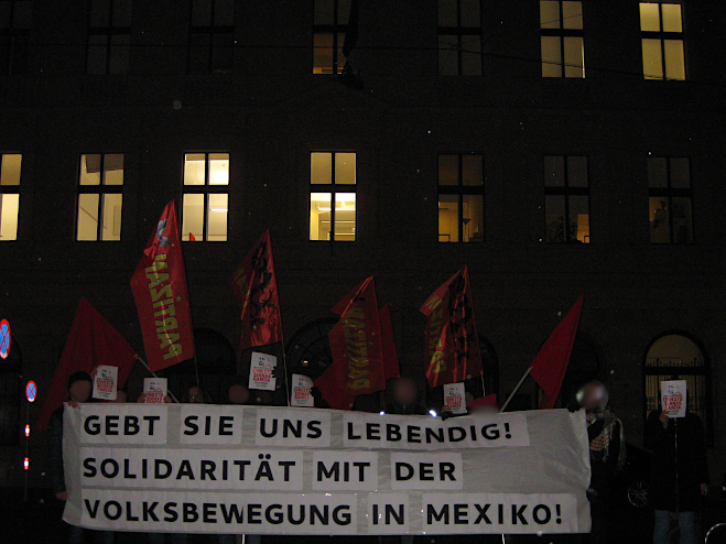 Solidarität Kundgebung verurteilte das Verschwinden von Menschen in Mexiko 3