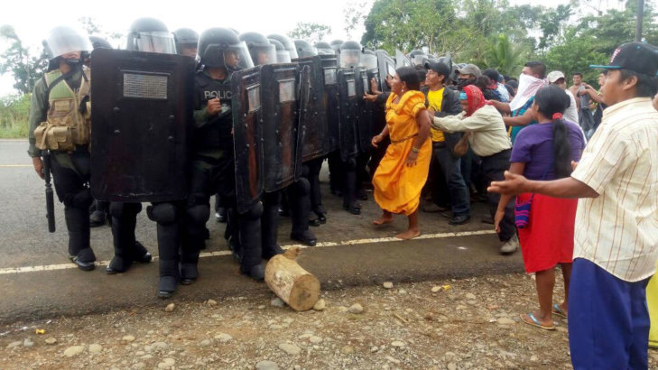 Proteste gegen Damm in Panama