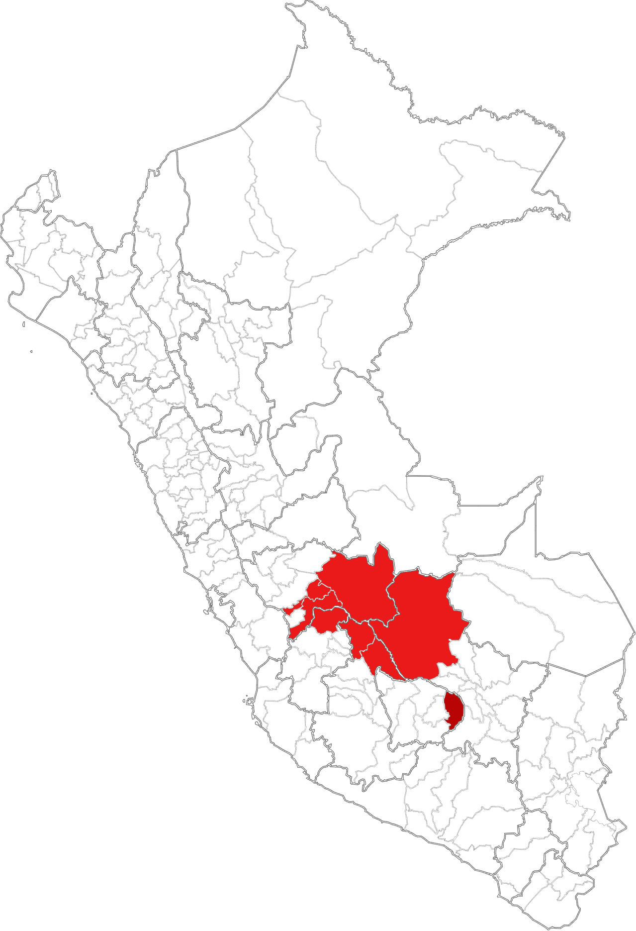 Peru Notstand Provinzen