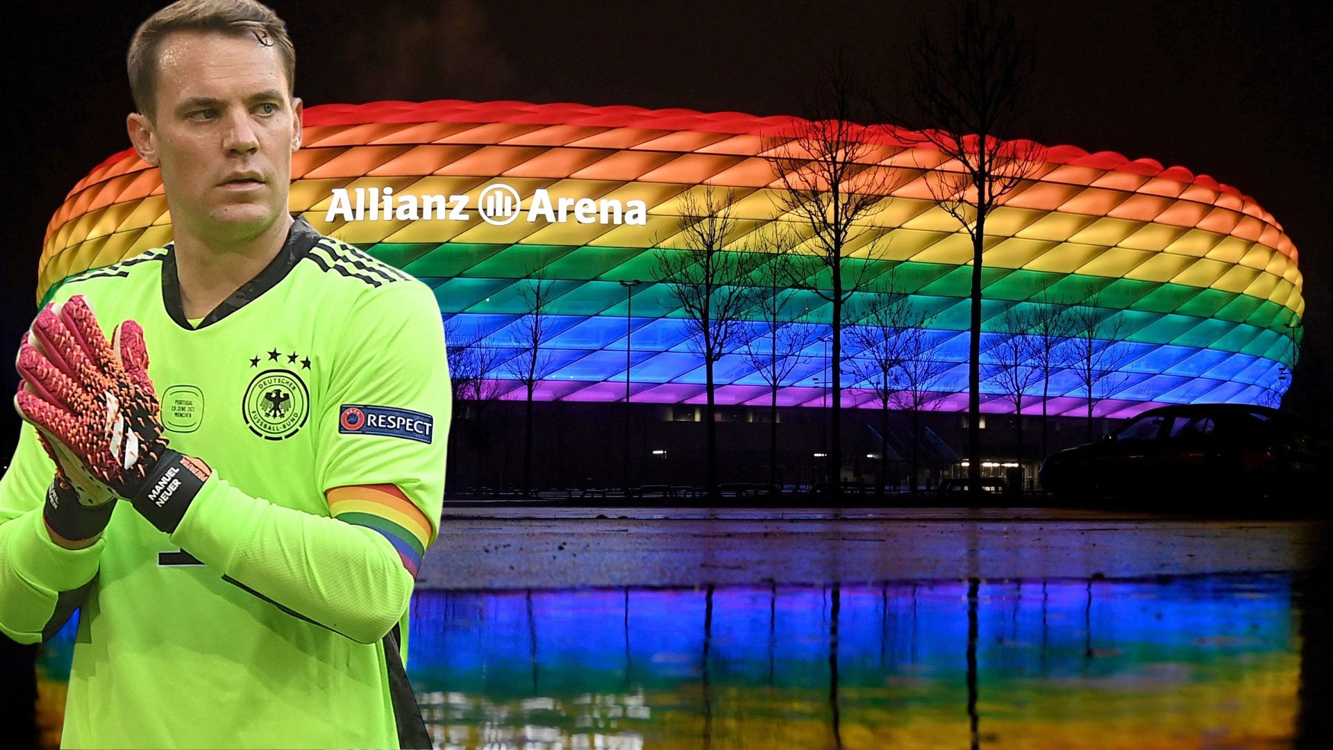 allianz arena regenbogen