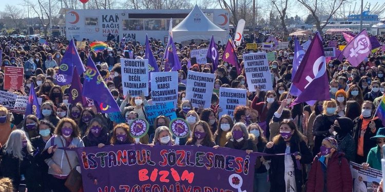 Frauen Proteste Istanbul Konvention 27.03.21