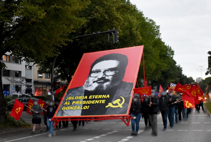 Demonstration zu Ehren Vorsitzender Gonzalo Hamburg4