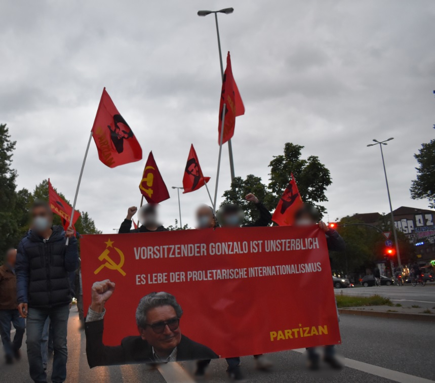 Demonstration zu Ehren Vorsitzender Gonzalo Hamburg4