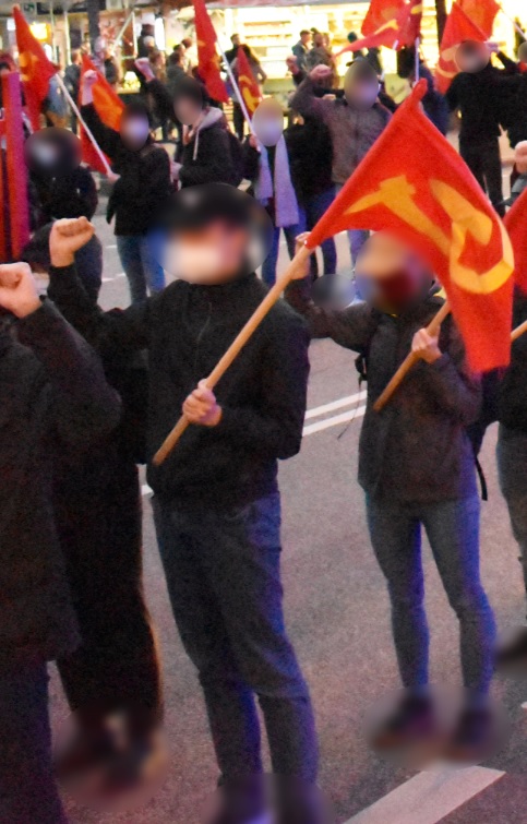 Demonstration zu Ehren Vorsitzender Gonzalo Hamburg4