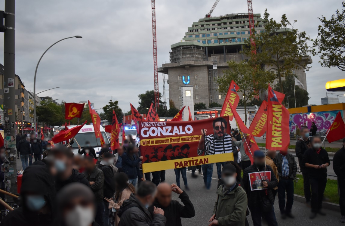 Demonstration zu Ehren Vorsitzender Gonzalo Hamburg4