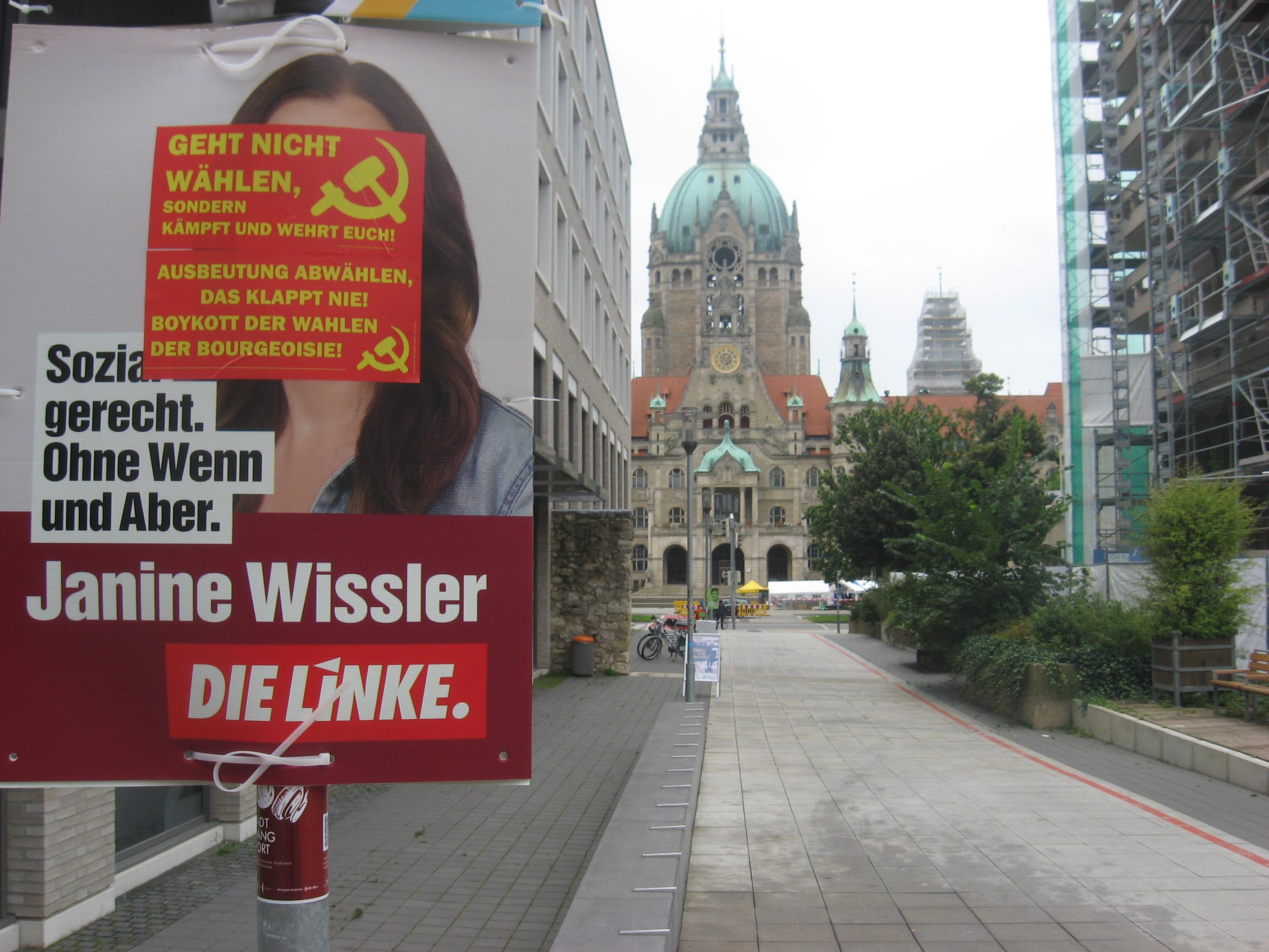 Wahlboykott 2021 Hannover Neues Rathaus