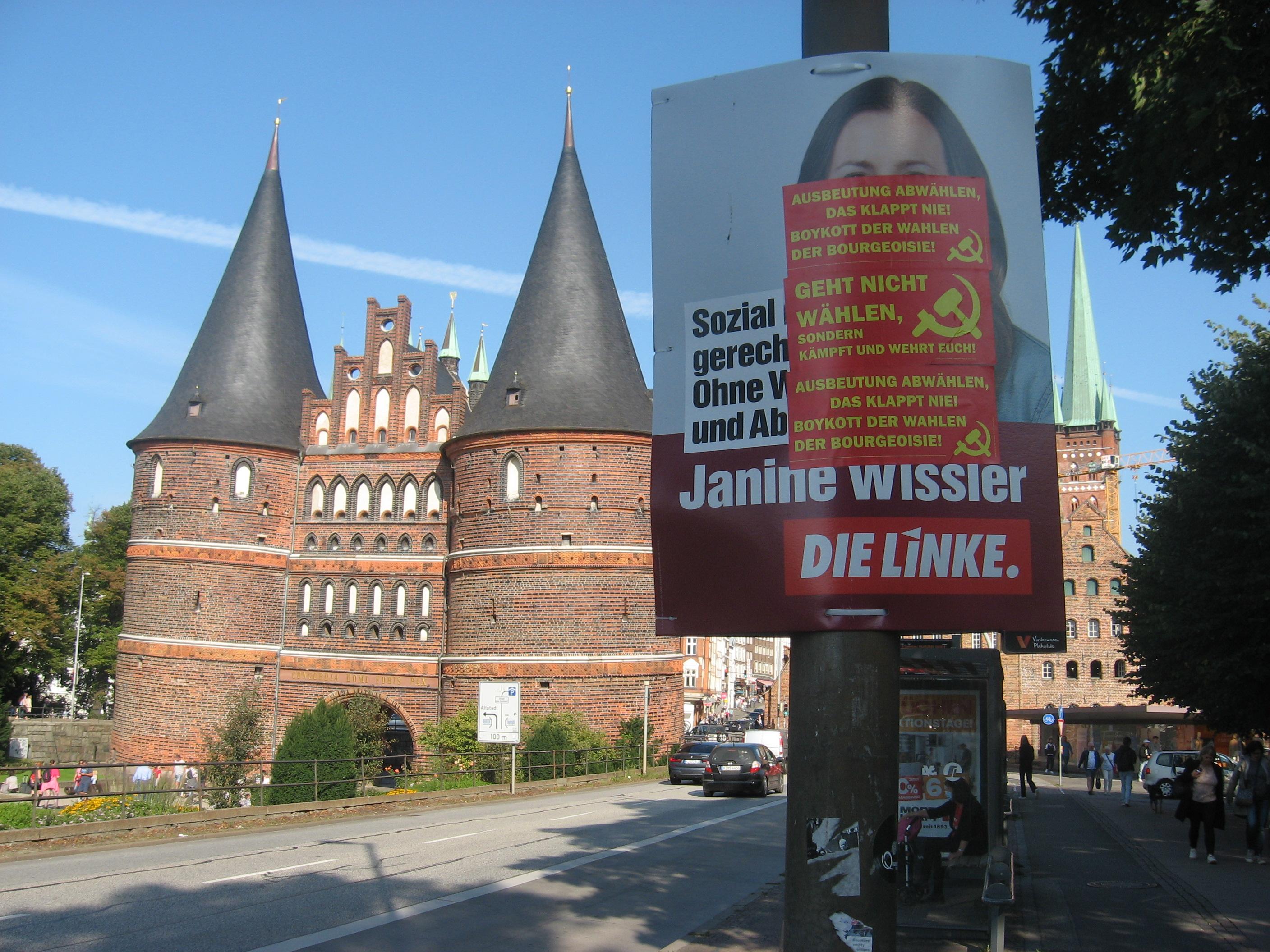 Wahlboykott 2021 Lübeck Holstentor