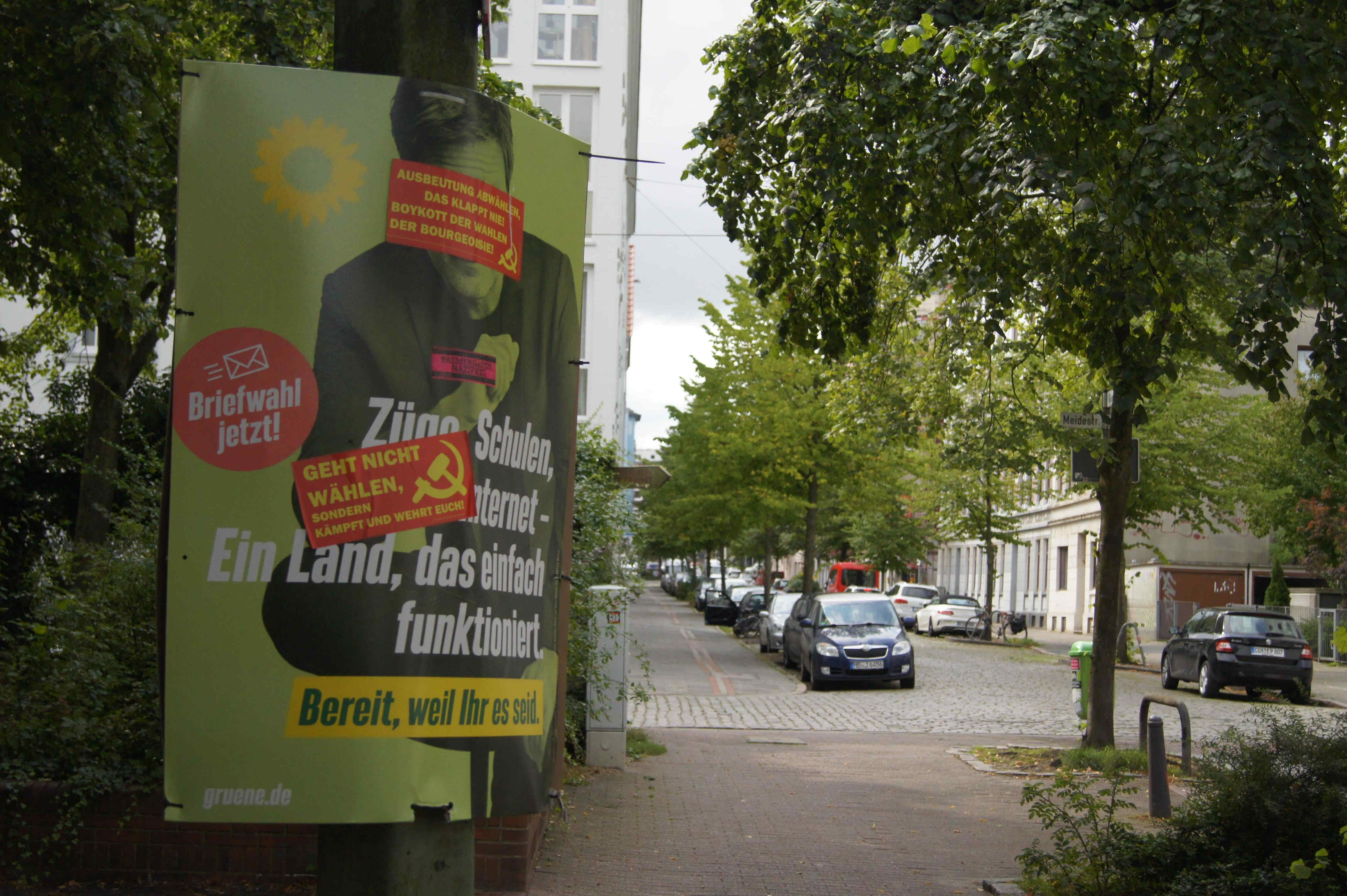 Wahlboykott 2021 Sticker Bremerhaven