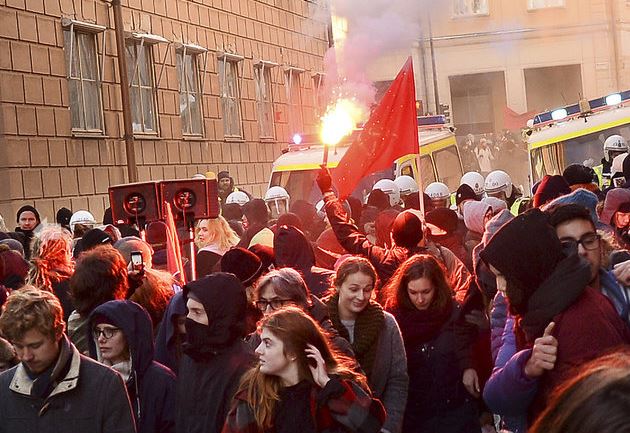 Stockholm Antifa Protest