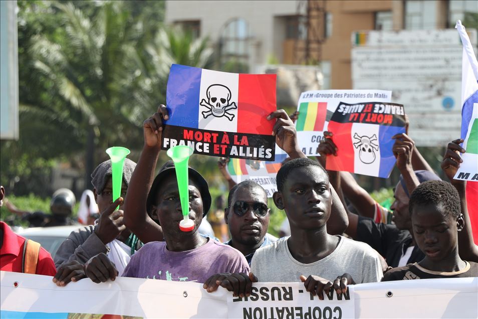 Proteste gegen Imperialisten Mali